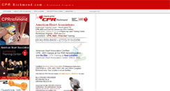 Desktop Screenshot of cprrichmond.com