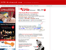 Tablet Screenshot of cprrichmond.com
